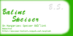 balint speiser business card